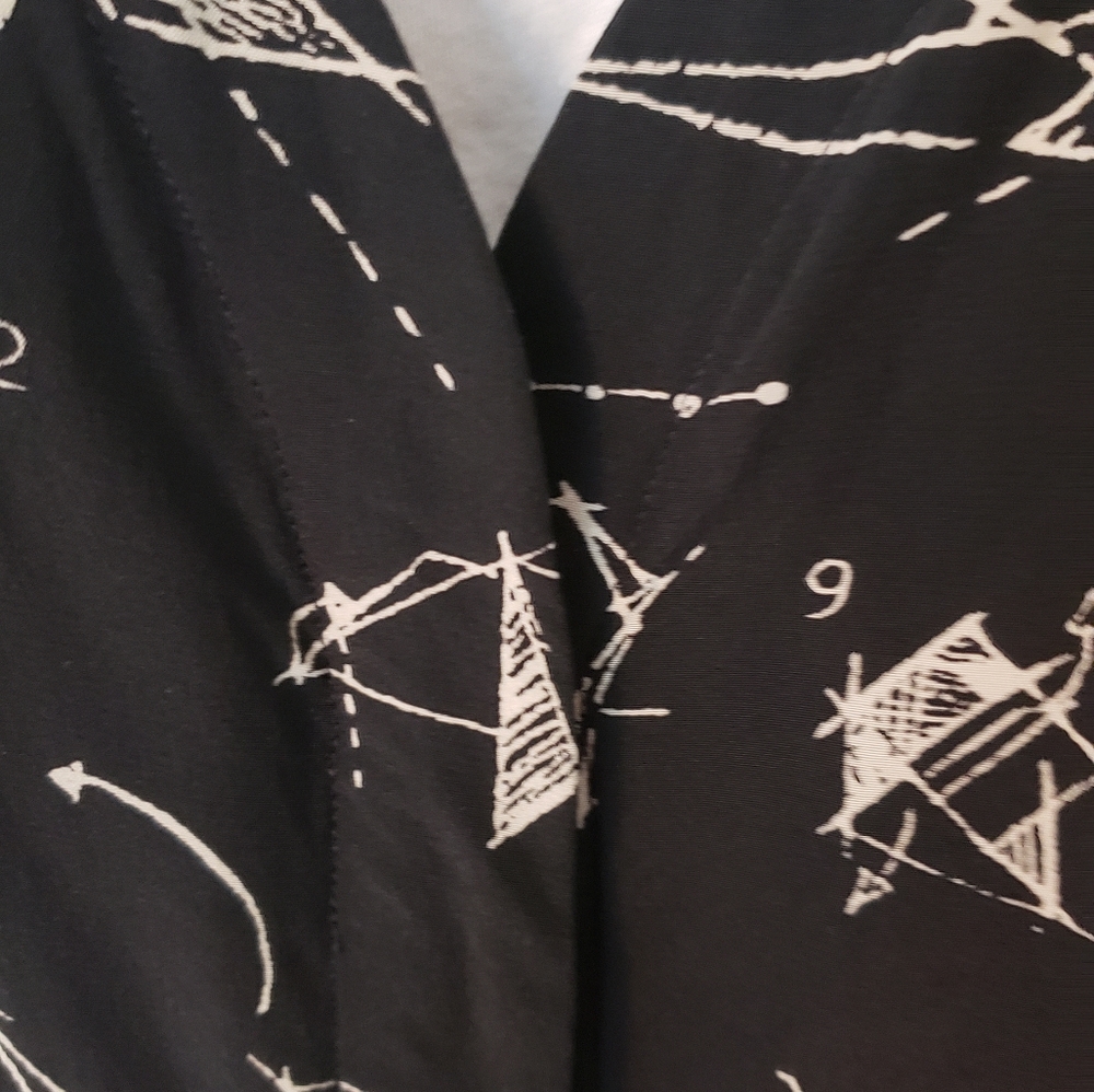 Silk origami print dress - Picture 11 of 12